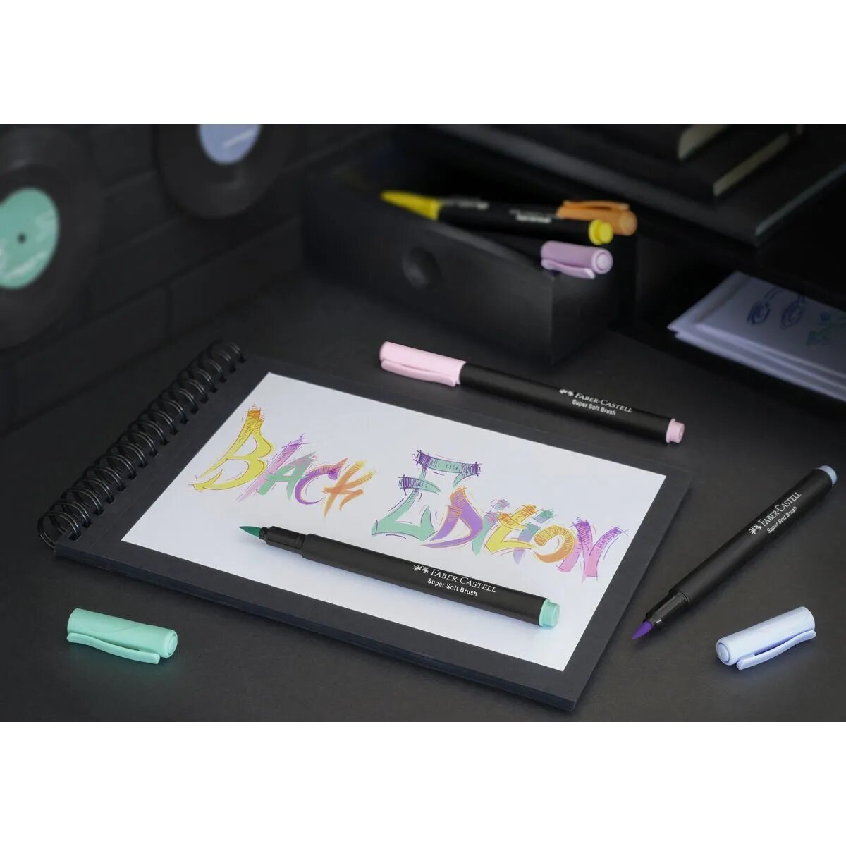 Faber-Castell Filzstift Black Edition 6er Pastell