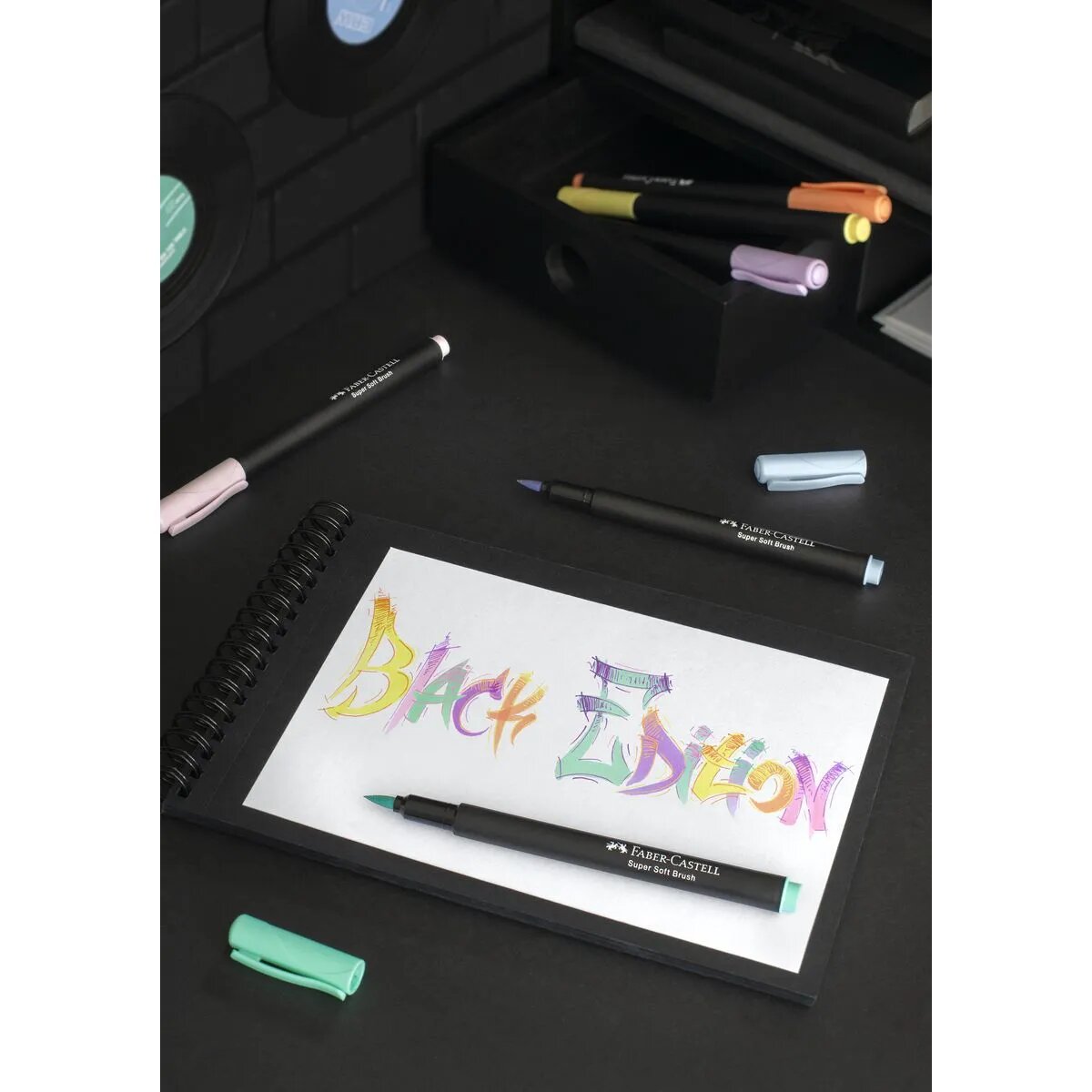 Faber-Castell Filzstift Black Edition 6er Pastell