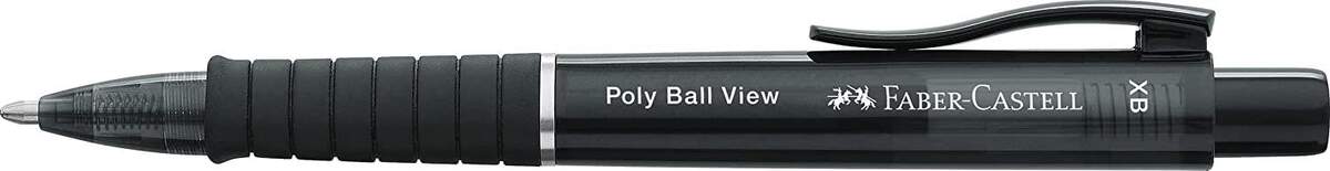 Faber-Castell Kugelschreiber Poly Ball View schwarz