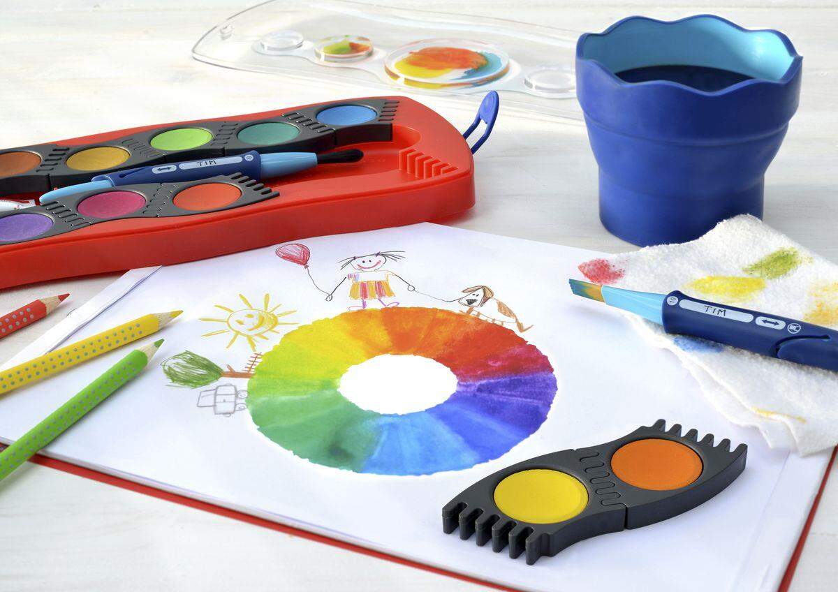 Faber-Castell Malblock, DIN A4 Rote Linie, 100 Blatt