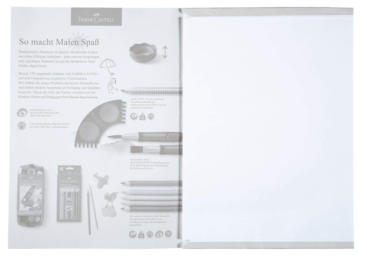 Faber-Castell Zeichenblock A4 perforiert FSC-Mix, 20 Blatt