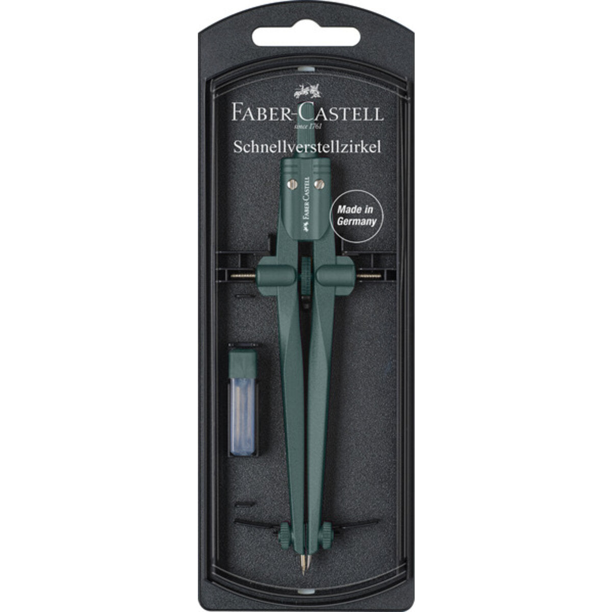 Faber-Castell Zirkel Schnellverstellzirkel Stream 2023, 1 Stück, 2-fach sortiert