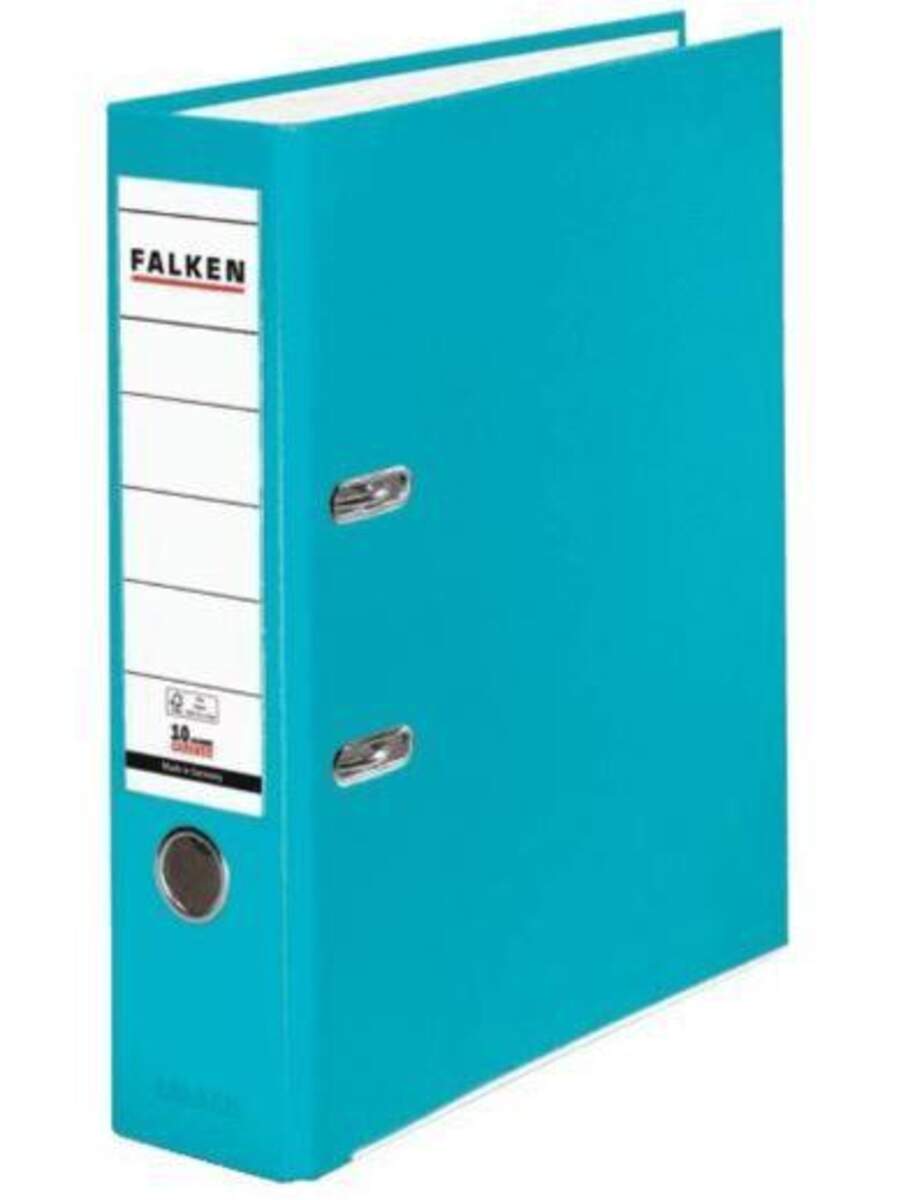 Falken PP-Color Ordner S 80, Rückenbreite 80 mm, türkis