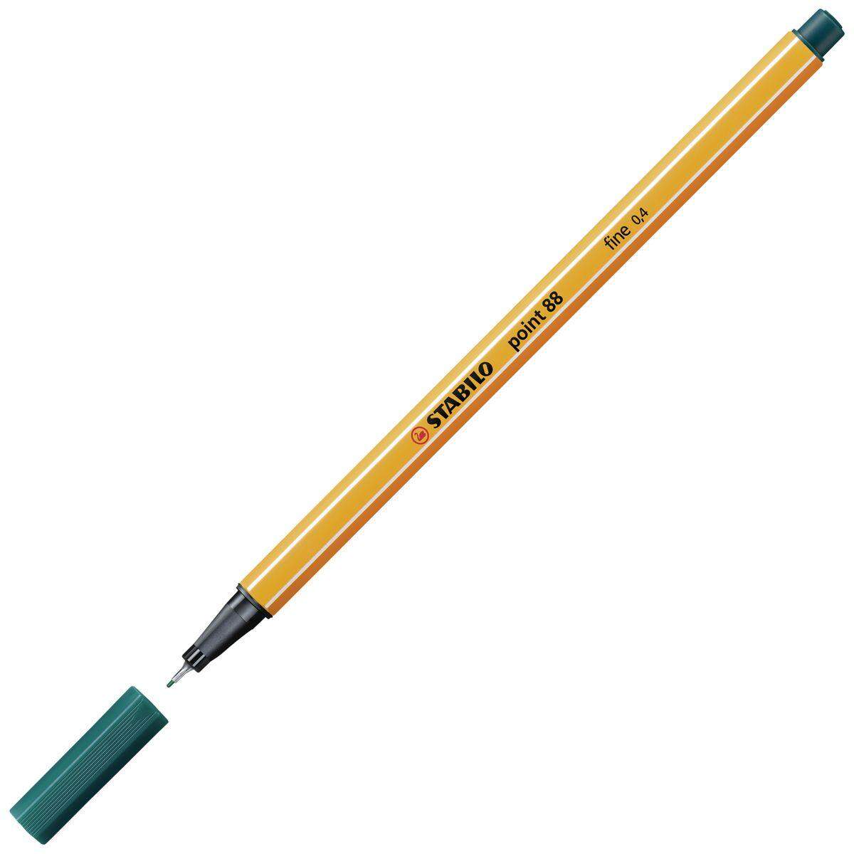 Fineliner - STABILO point 88 - Einzelstift - tannengrün