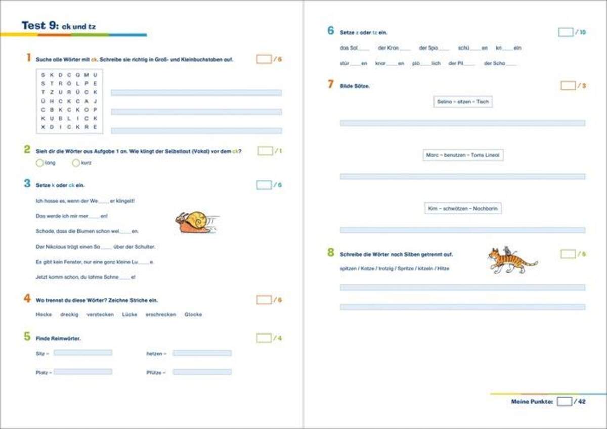 Fit für die Schule Test mit LZK Deutsch 3.Klasse