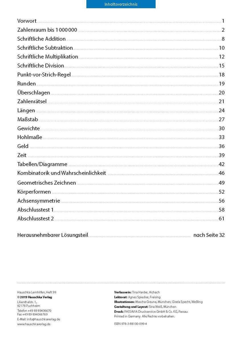 Fit zum Übertritt - Mathe 4. Klasse, A4-Heft