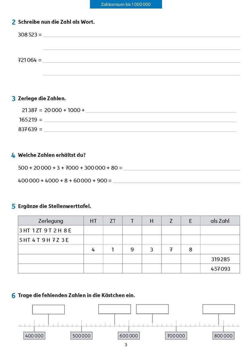 Fit zum Übertritt - Mathe 4. Klasse, A4-Heft