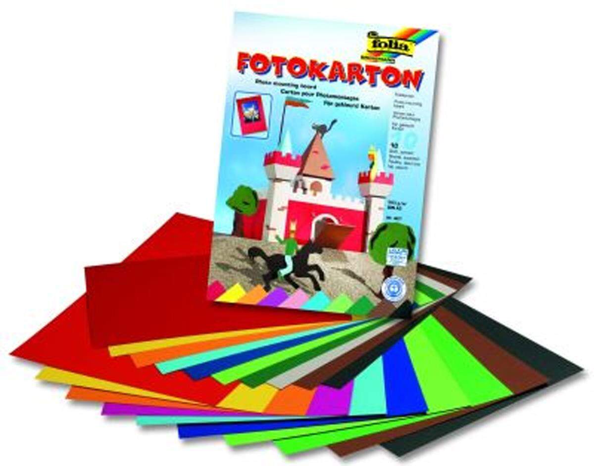 Folia 607 Fotokartonblock, A3, 10 Stück, 300g