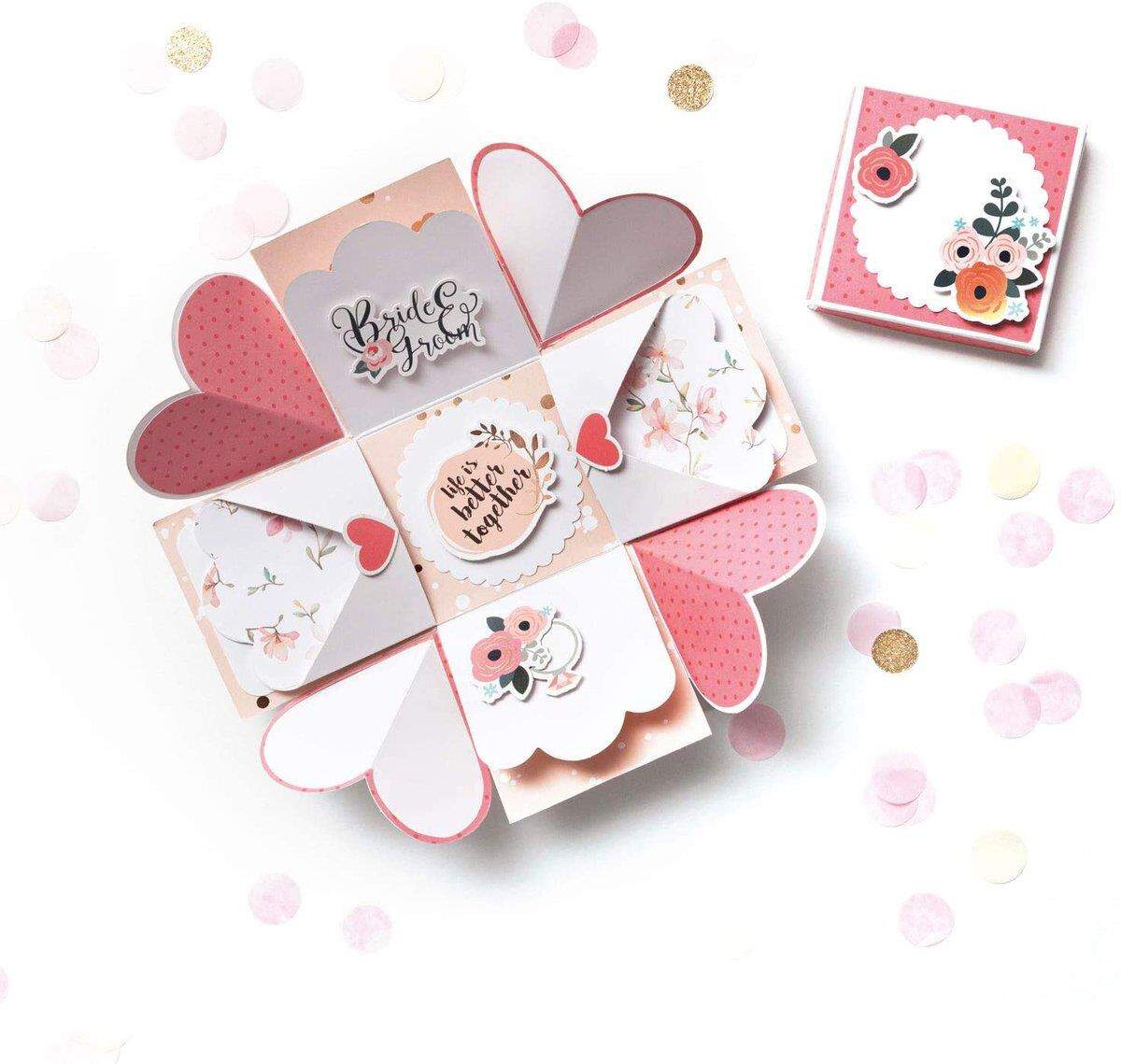 Folia Explosionsbox Bastelset Romance