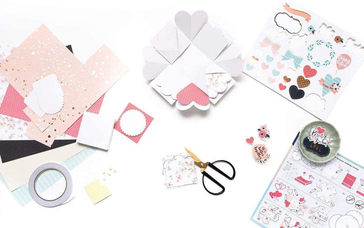 Folia Explosionsbox Bastelset Romance