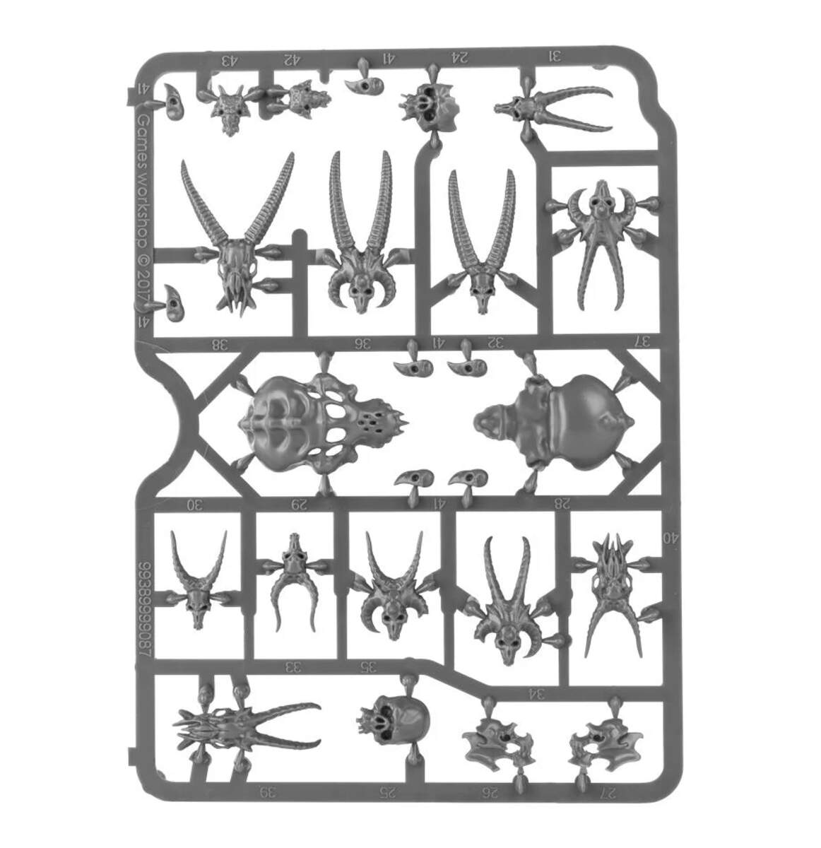 Games Workshop Citadel Skulls / Schädel, 340 Stück