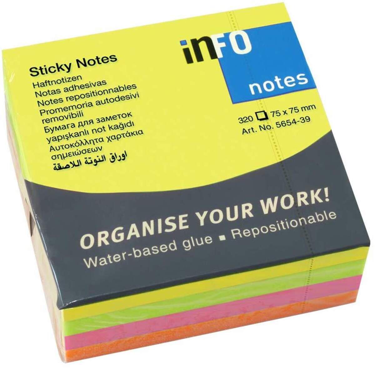 Global Notes inFO Notes - Brillantmix Würfel 320 Blatt