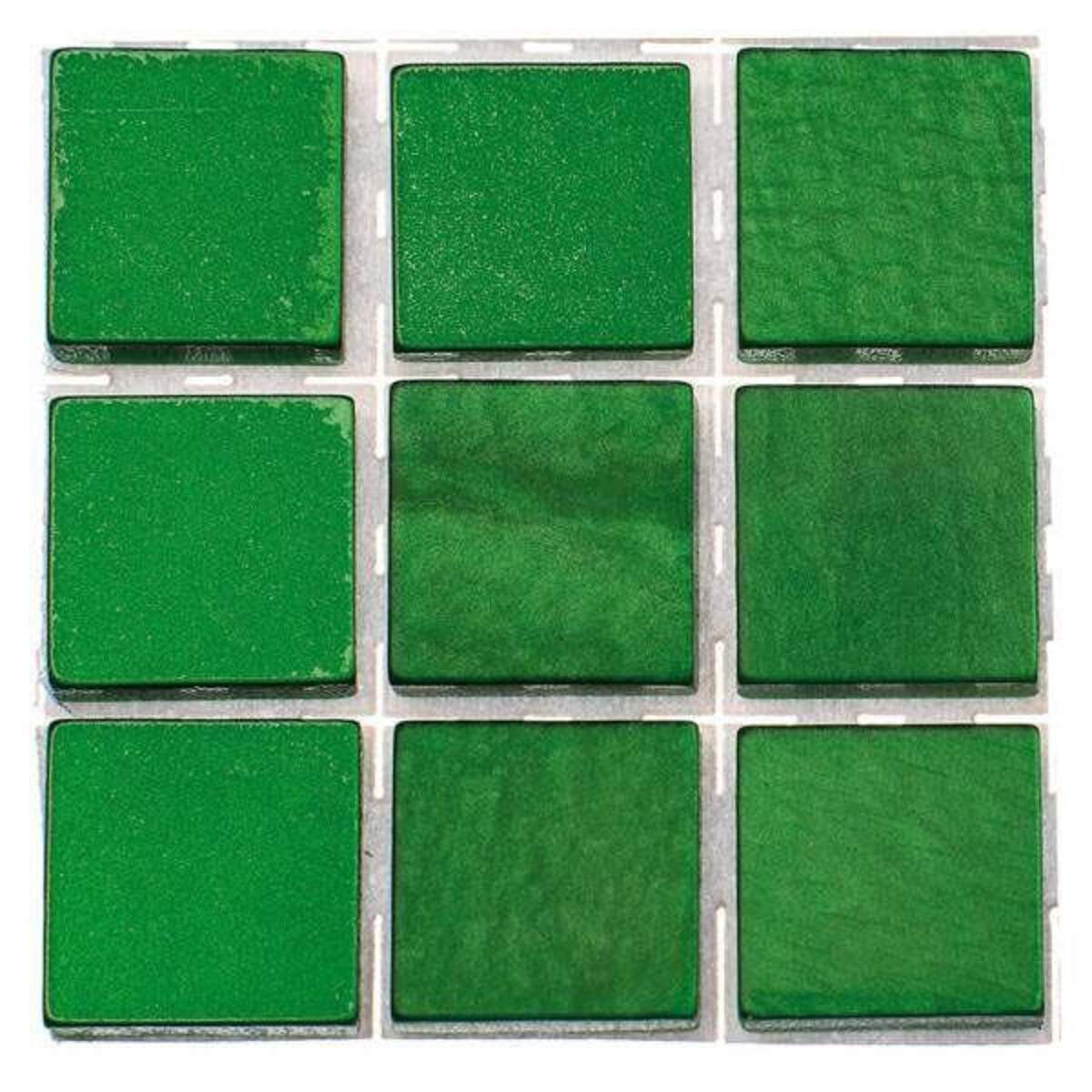 Glorex Poly-Mosaic, 10 x 10mm, dunkelgrün, 63 Stück