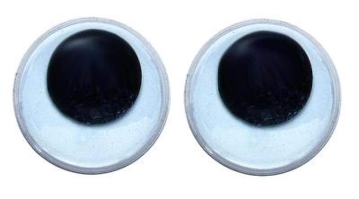 Glorex Wackelaugen, rund, selbstklebend, 12 mm, 26 Stück