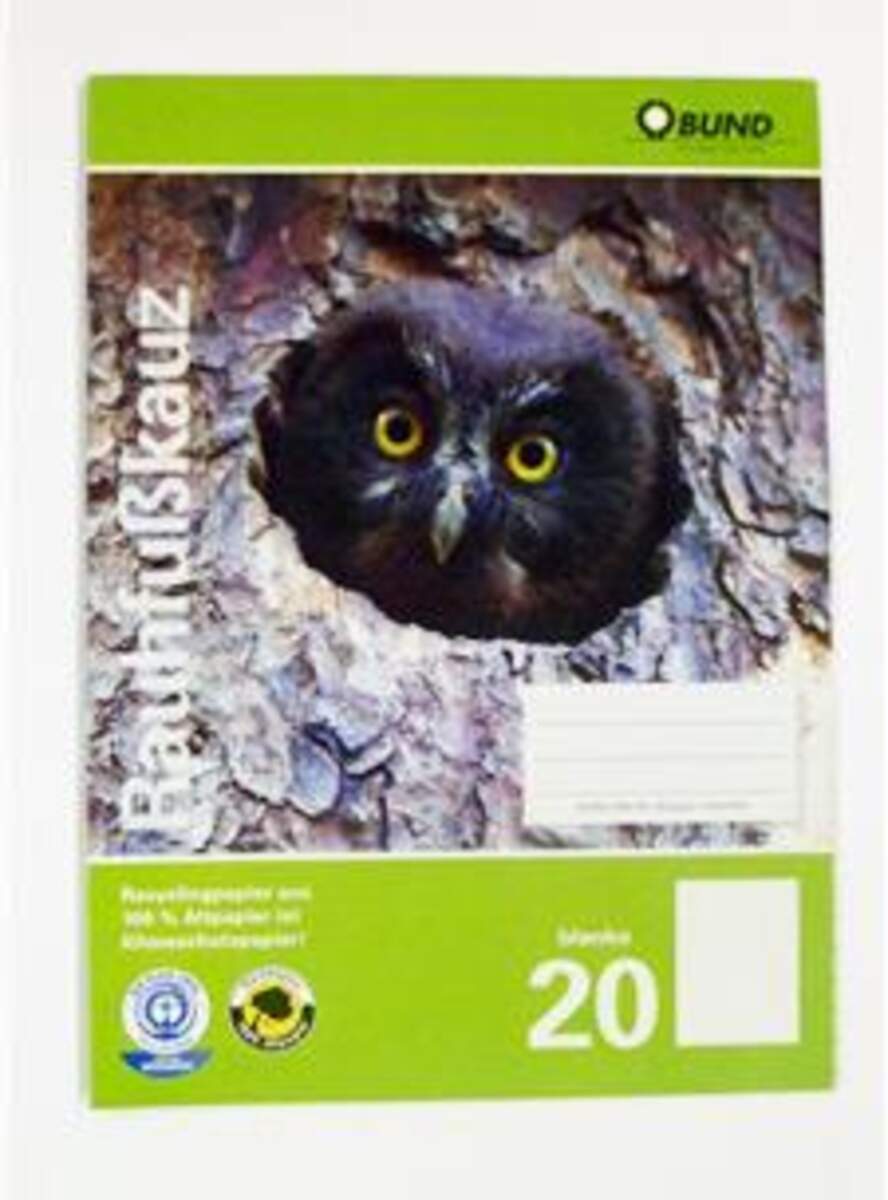 Greenpeace 47020 Schulheft, A4, Lineatur 20, blanko