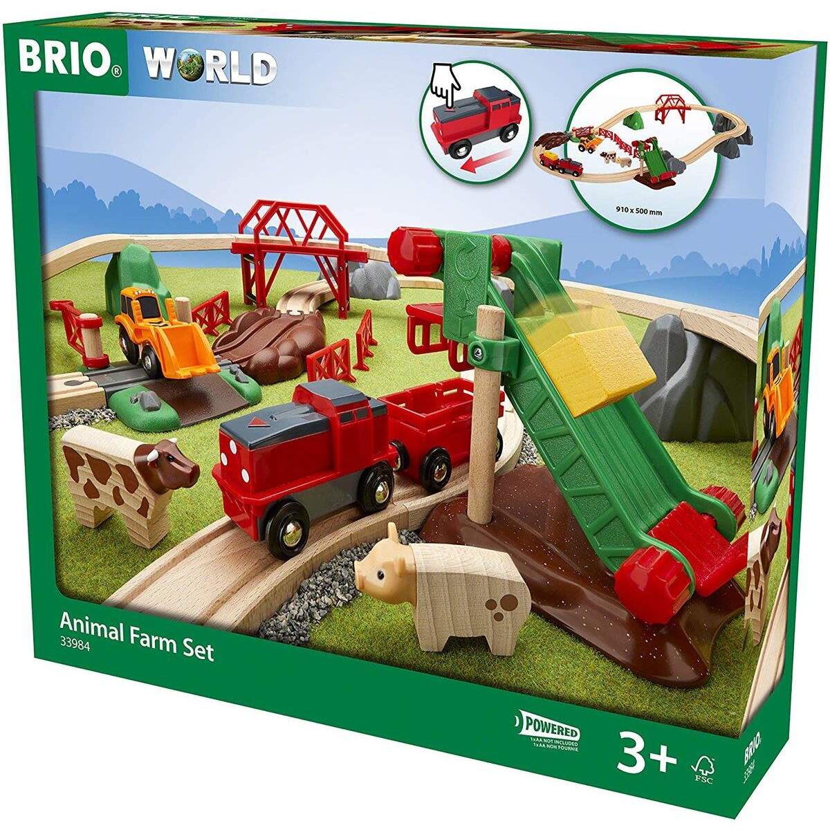 Groß. BRIO Bahn Bauernhof-Set