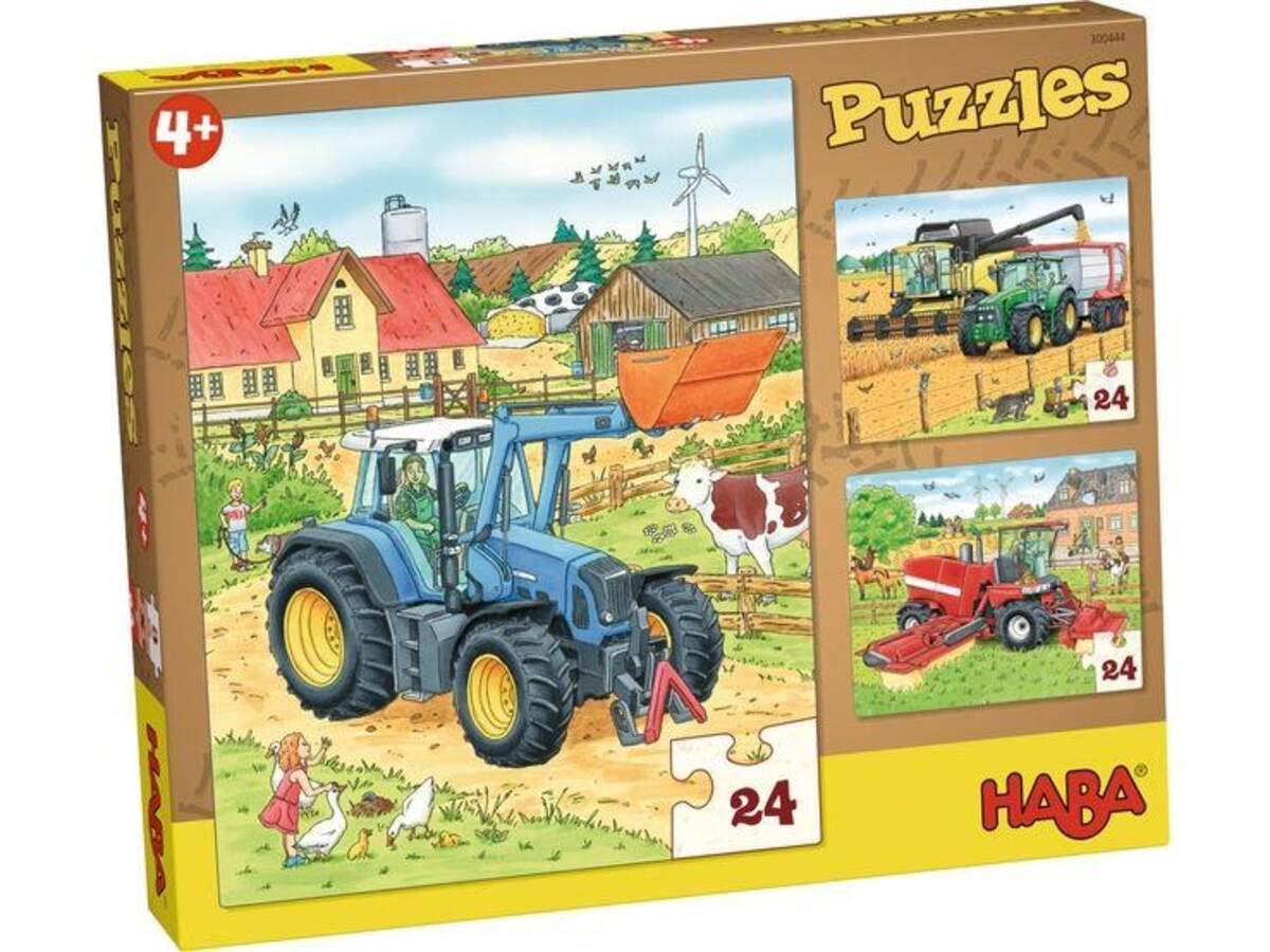 HABA 300444 Puzzles Traktor & Co.
