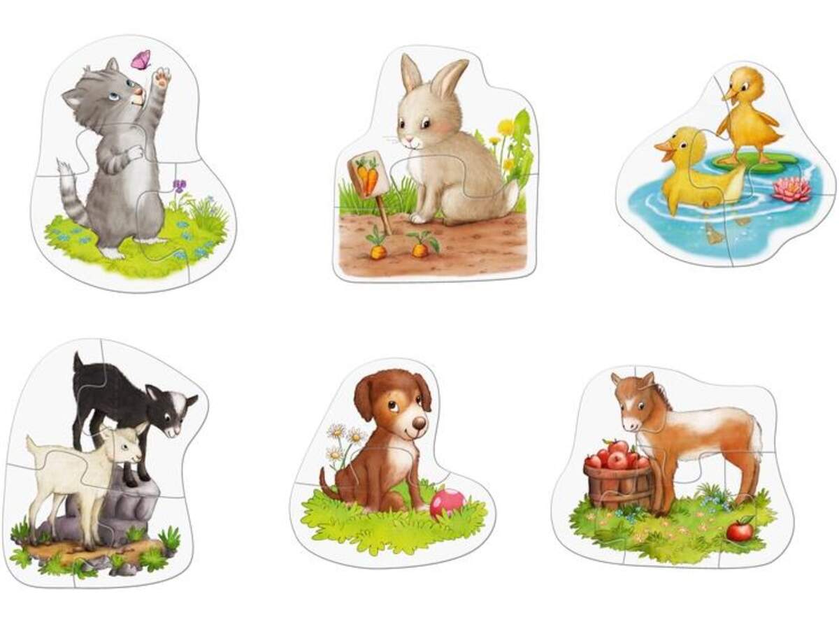 HABA 303309 6 erste Puzzles Tierkinder