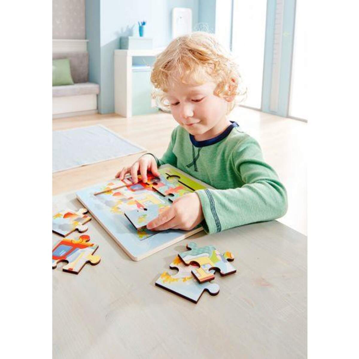 HABA 303770 Holzrahmen-Puzzle Feuerwehr
