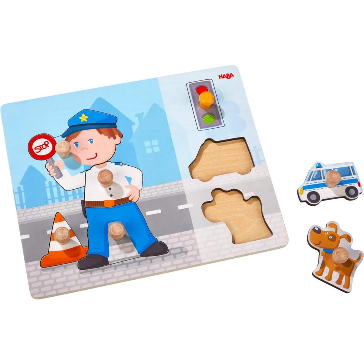 HABA 304590 Greifpuzzle Polizeieinsatz