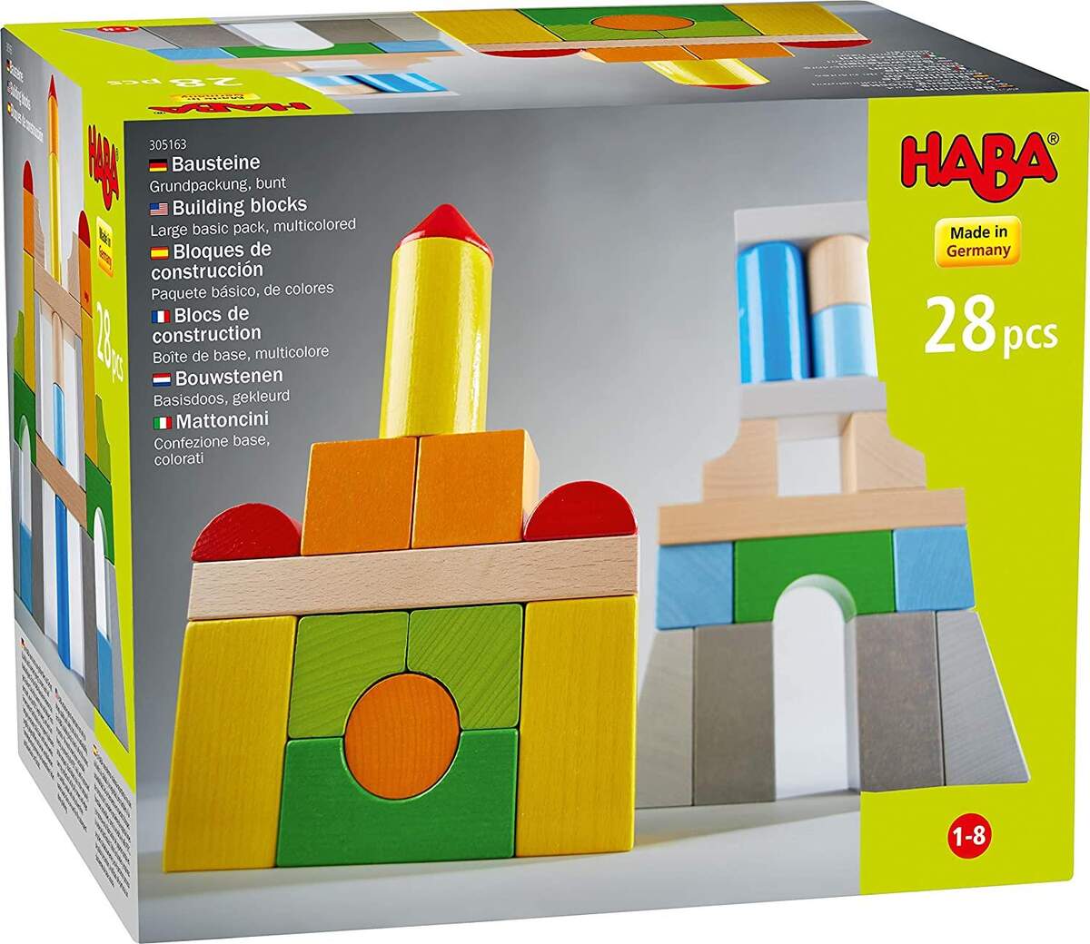 HABA 305163 Bausteine Grundpackung, 28 Stück