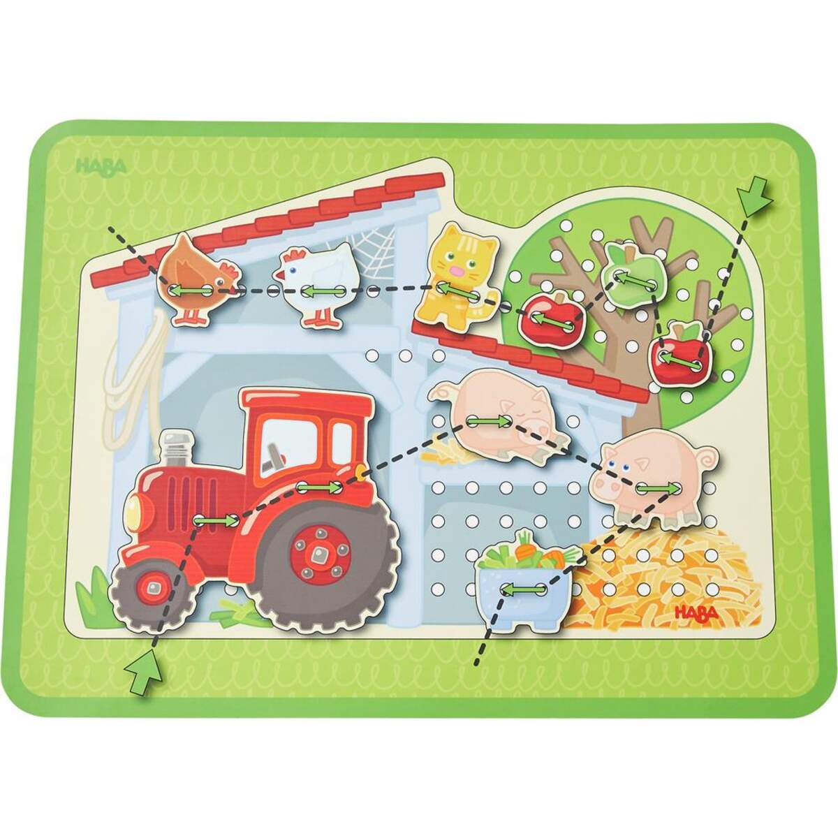 HABA 305289 Fädelspiel Bauernhof