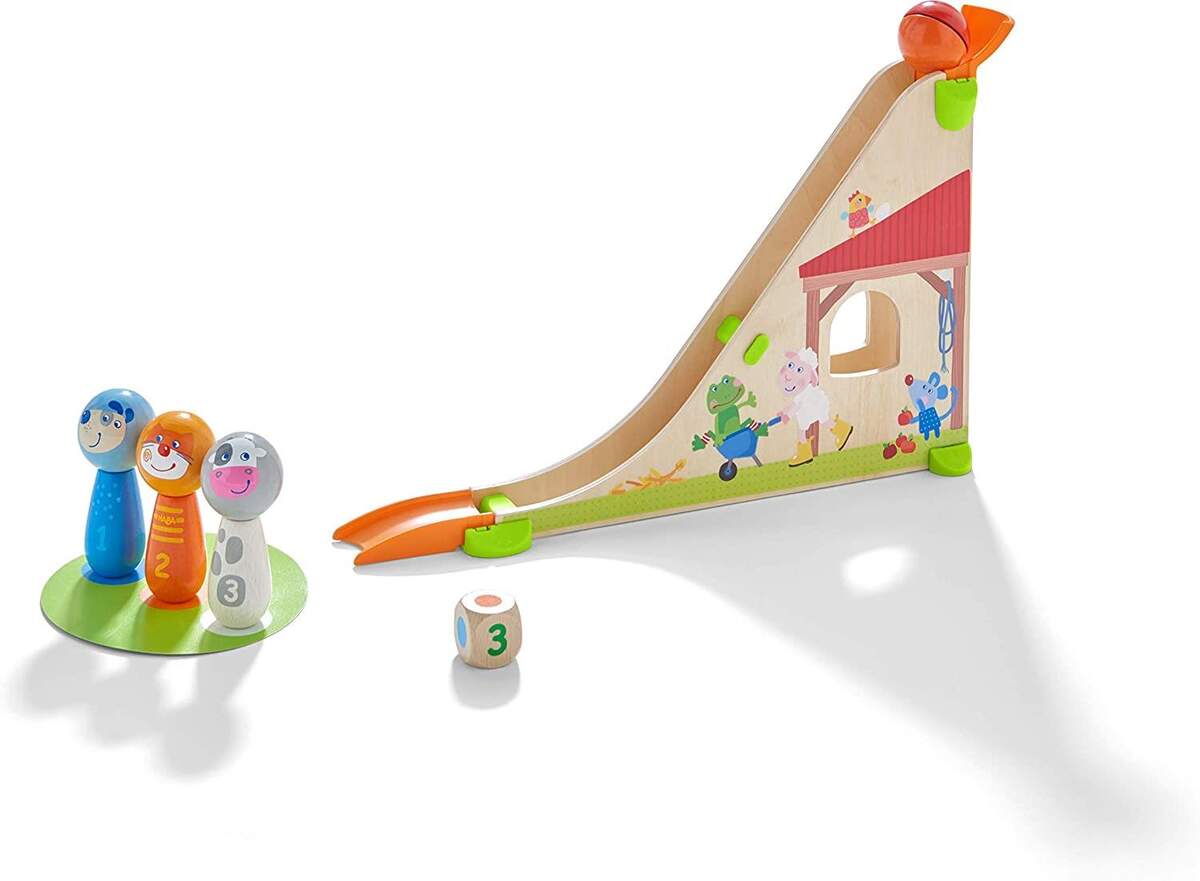 HABA 305414 Kullerbü Kugelbahn Kegelfarm