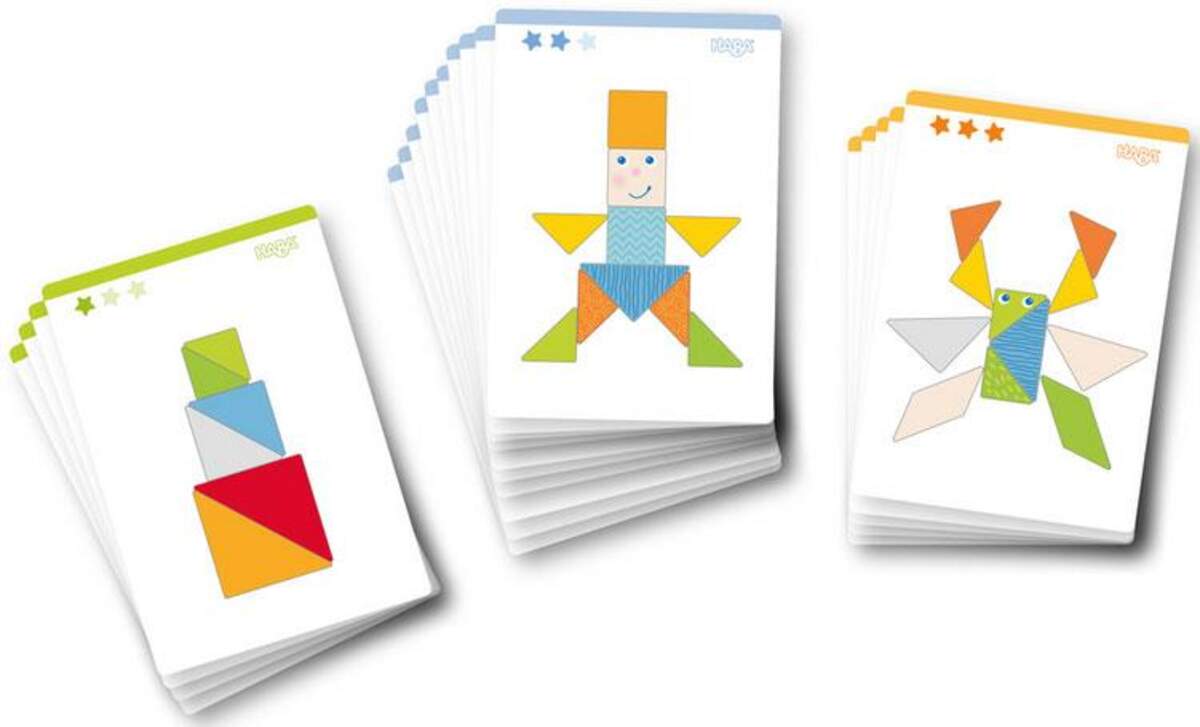 HABA 305777 Legespiel Bunter Tangram-Mix