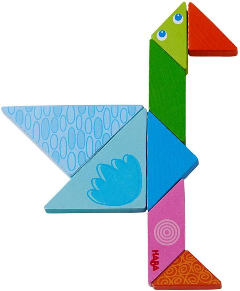 HABA 305777 Legespiel Bunter Tangram-Mix