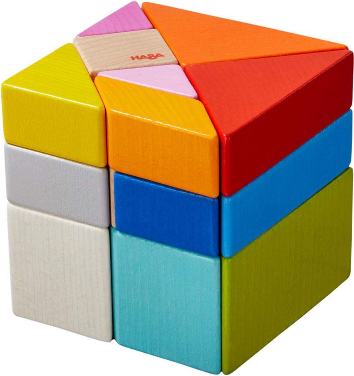 HABA 305778 3D-Legespiel Tangram-Würfel