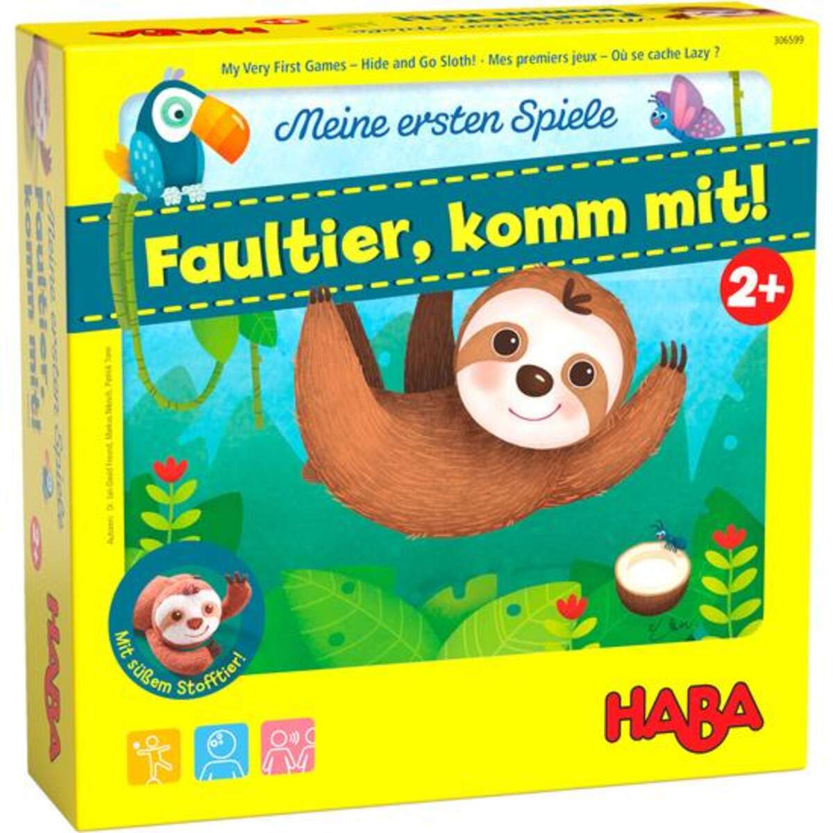HABA 306599 Meine ersten Spiele – Faultier, komm mit!