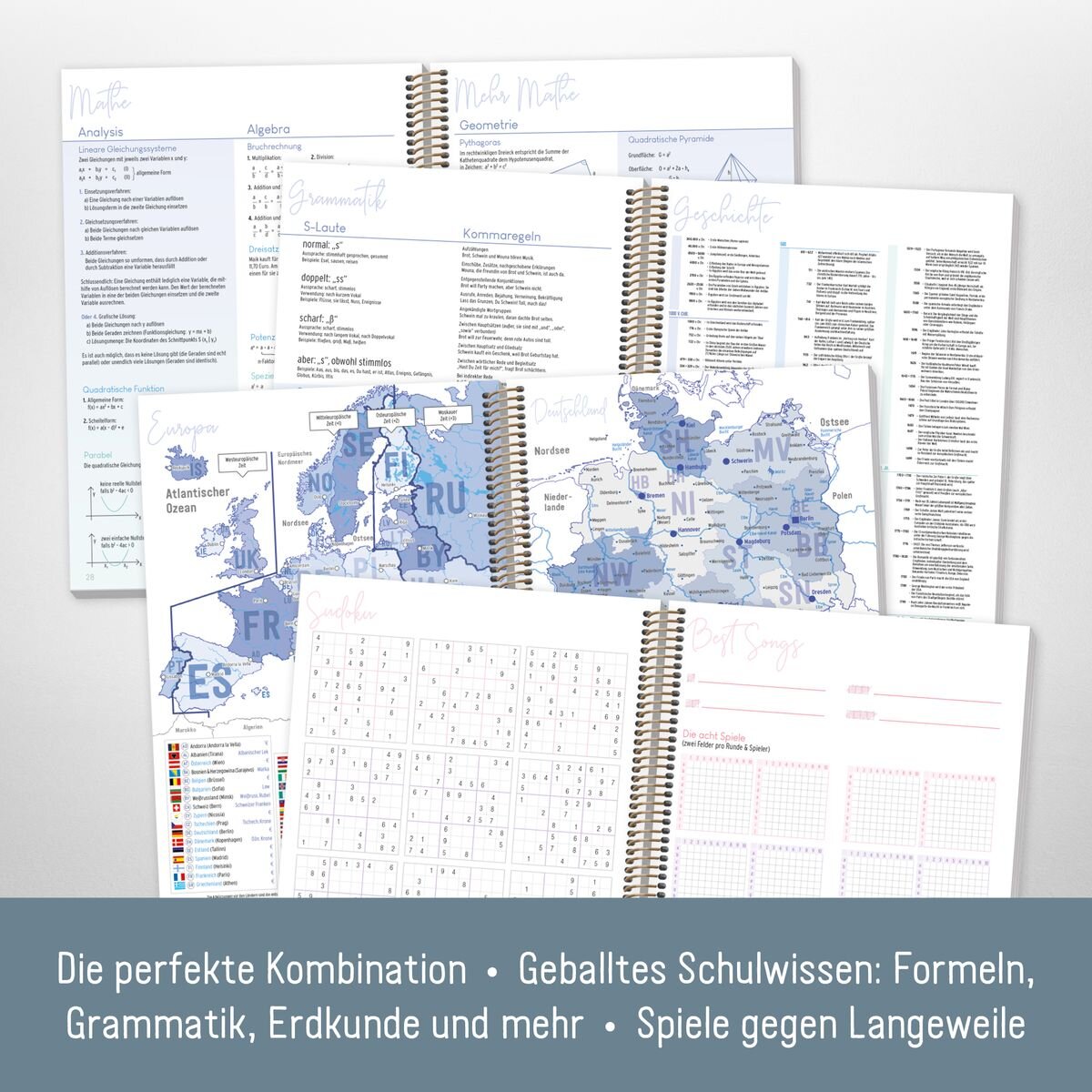 Häfft Verlag College-Timer A5 23/24, 1 Stück, 8-fach sortiert