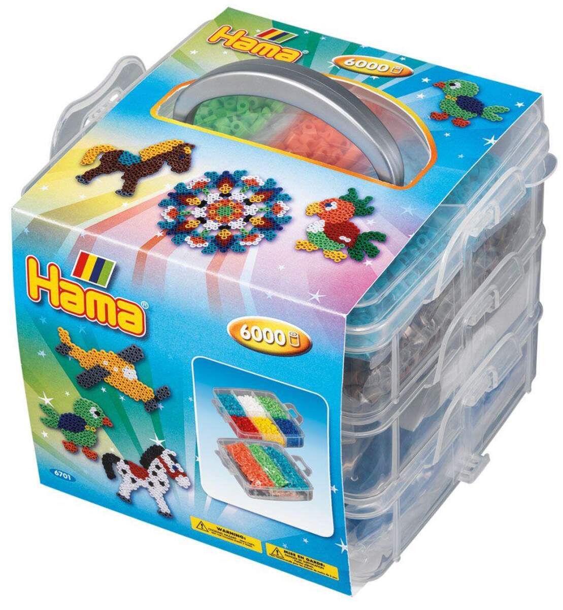 Hama Bügelperlen Kleine Aufbewahrungsbox, 6000 Perlen