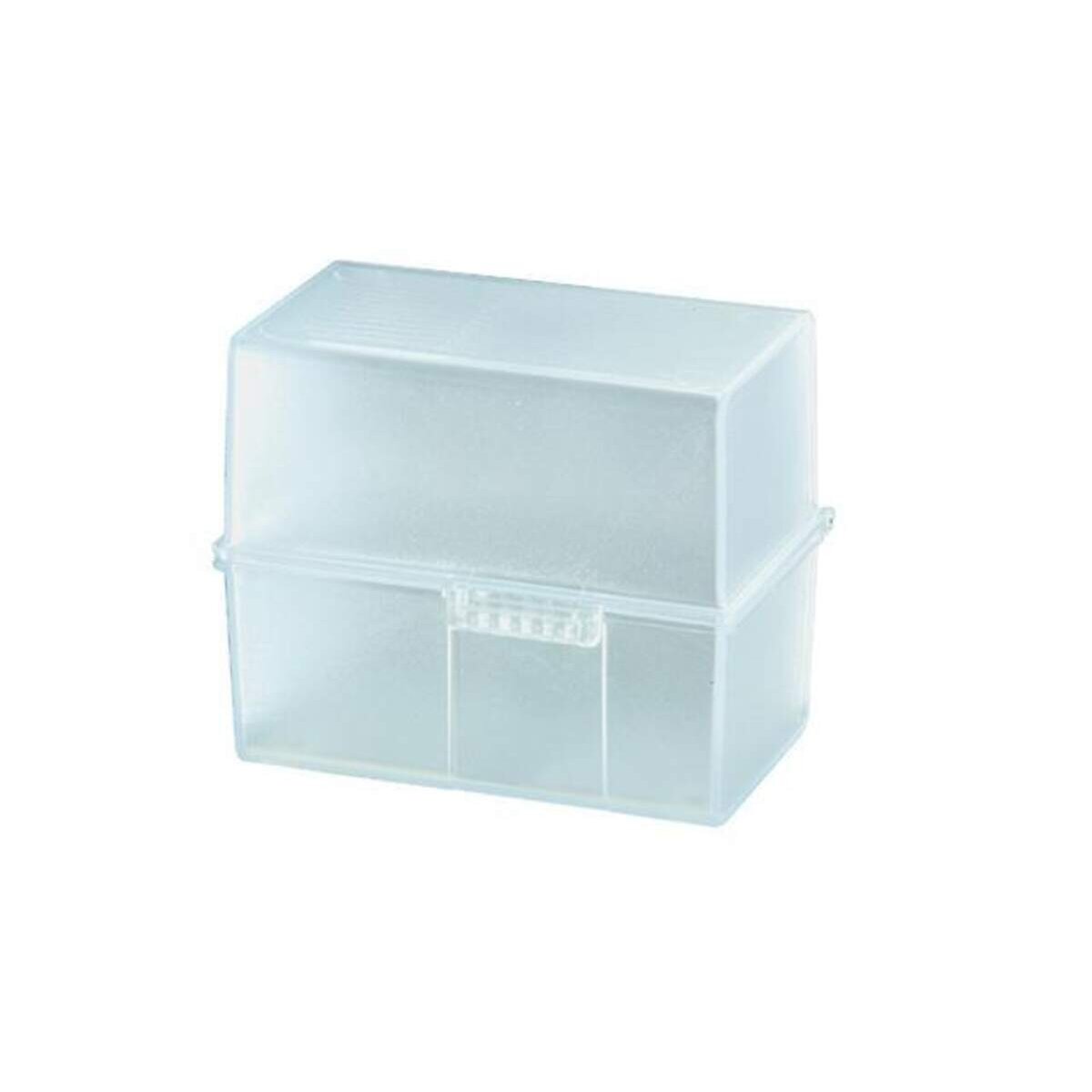 HAN Karteibox für 400 Karten DIN A6, PS, 165 x 128 x 96 mm, transluzent klar