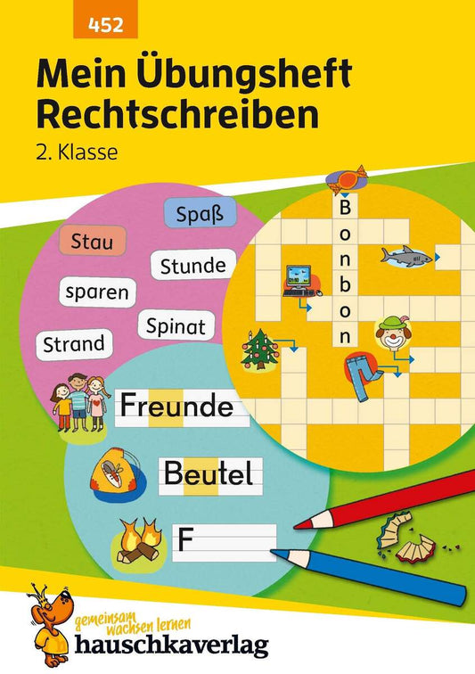 Hauschka Verlag Mein Übungsheft Rechtschreiben 2. Klasse, A5-Heft