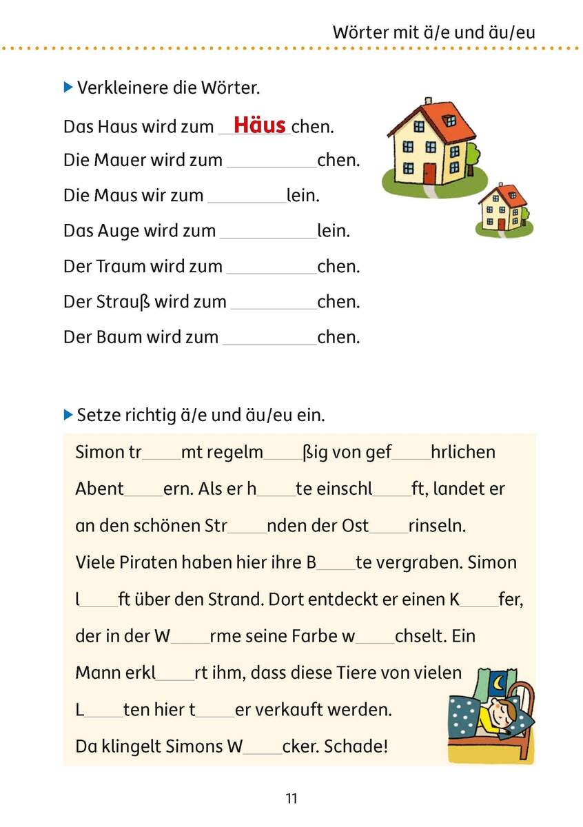 Hauschka Verlag Mein Übungsheft Rechtschreiben 4. Klasse, A5-Heft