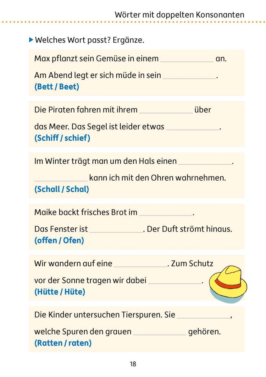 Hauschka Verlag Mein Übungsheft Rechtschreiben 4. Klasse, A5-Heft