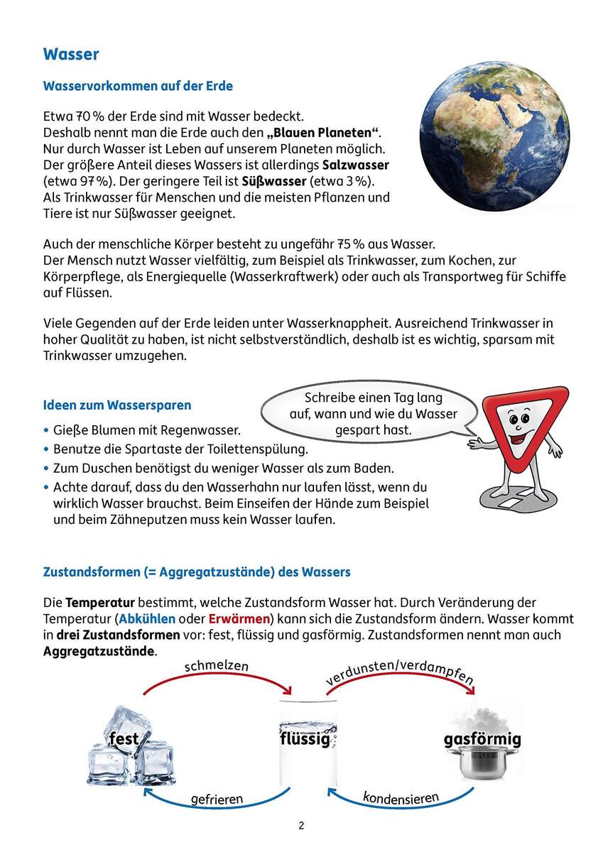 Hauschka Verlag Übungsheft mit Tests im Sachunterricht 4. Klasse