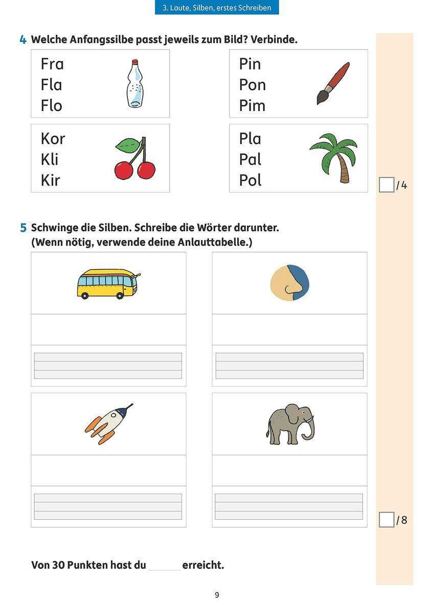 Hauschka Verlag Tests in Deutsch - Lernzielkontrollen 1. Klasse