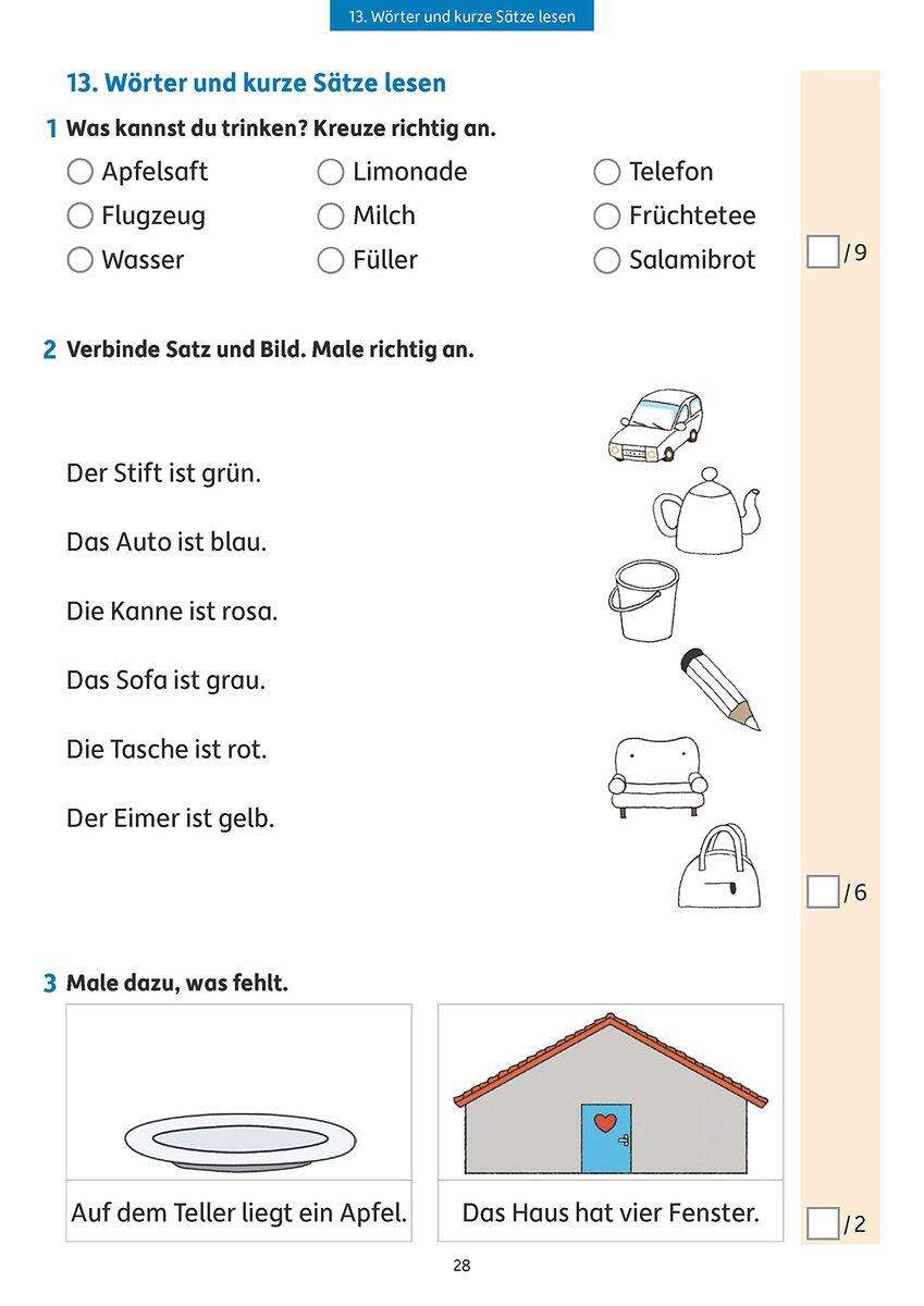 Hauschka Verlag Tests in Deutsch - Lernzielkontrollen 1. Klasse