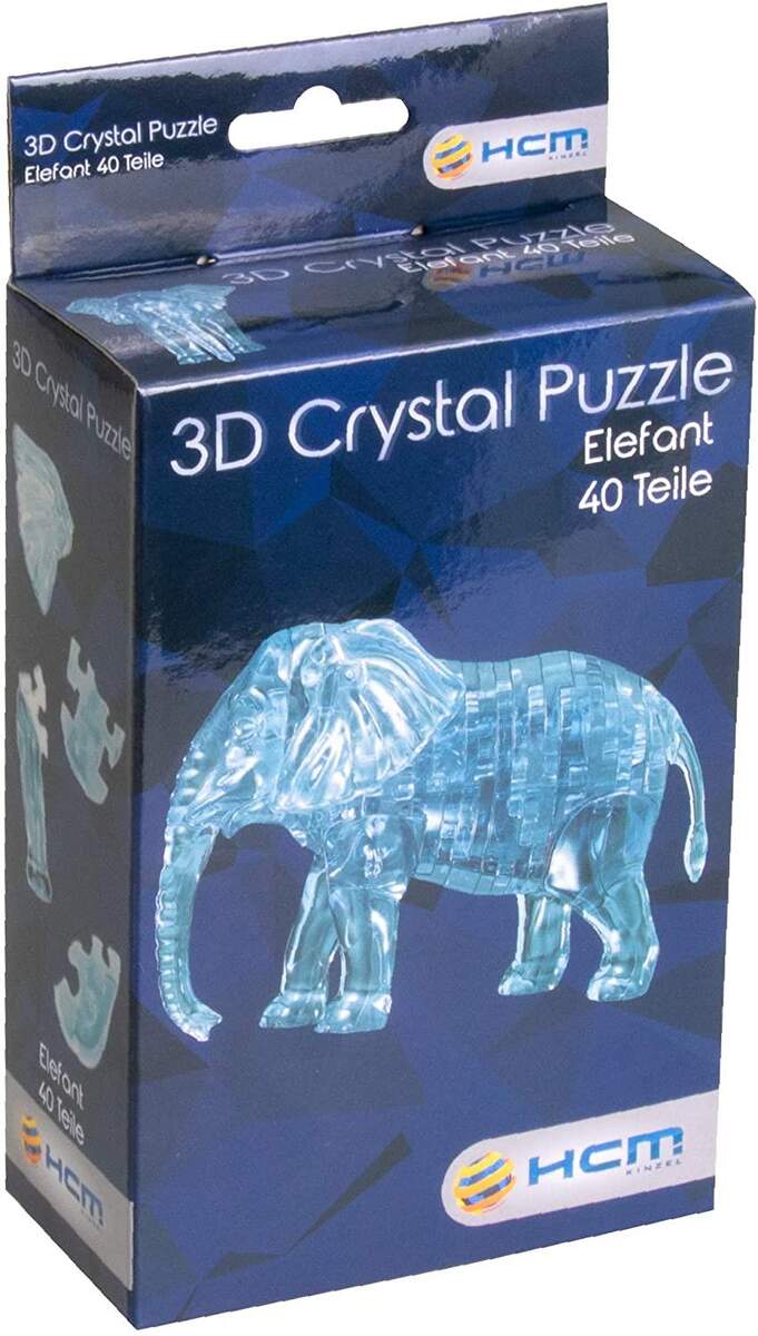 HCM Kinzel Jeruel 59142 Crystal Puzzle Elefant