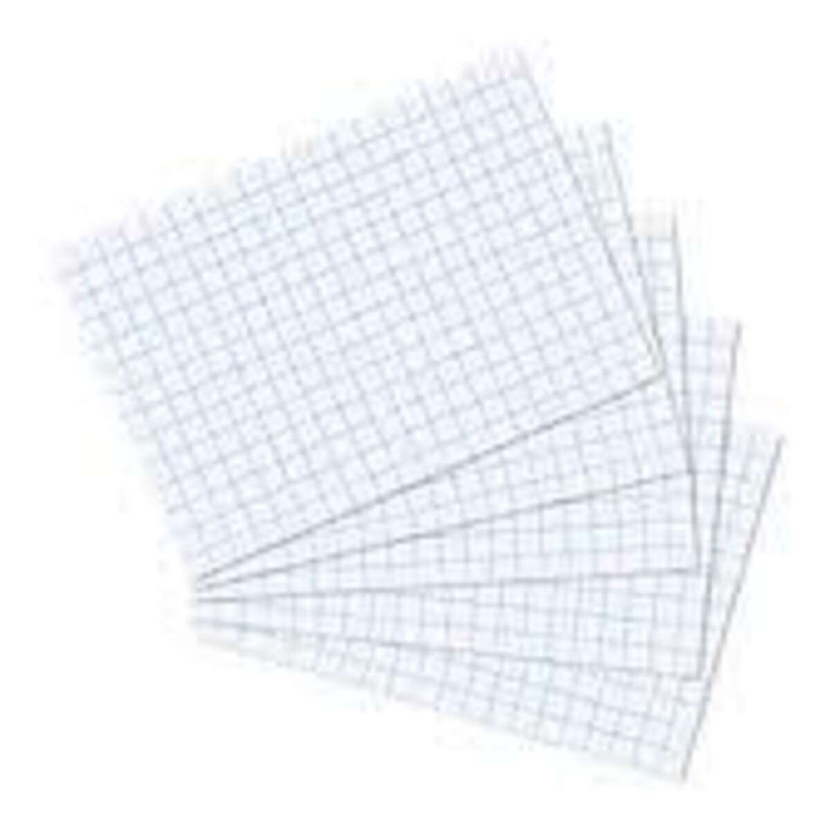 Herlitz Karteikarten, DIN A5, kariert, weiß