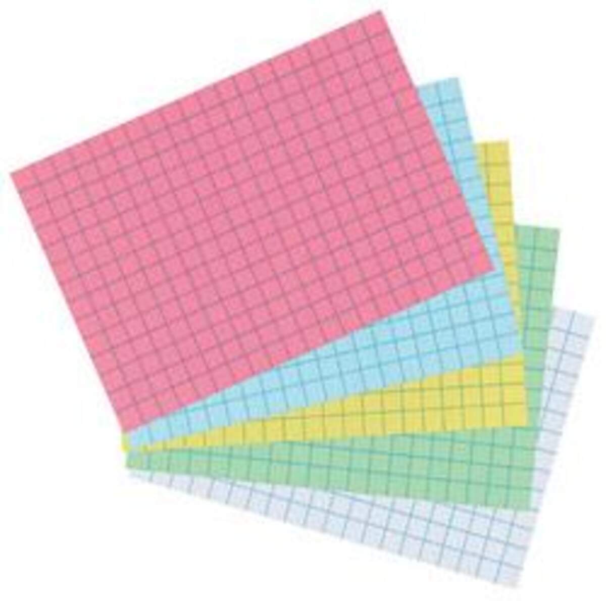 Herlitz Karteikarten, DIN A5, kariert, weiß