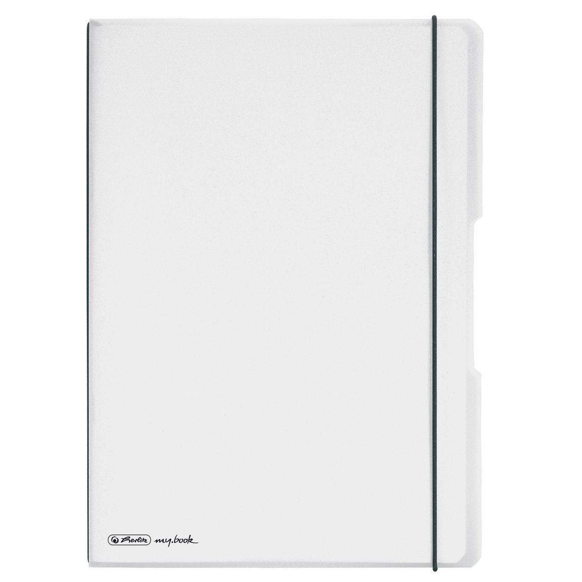Herlitz Notizheft PP A4 Flex transparent kariert