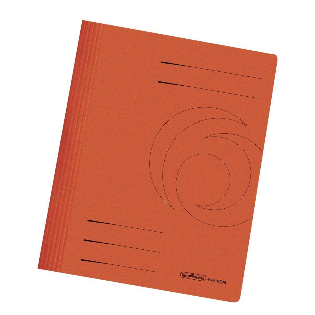 Herlitz Schnellhefter Karton A4 Intensivfarben orange