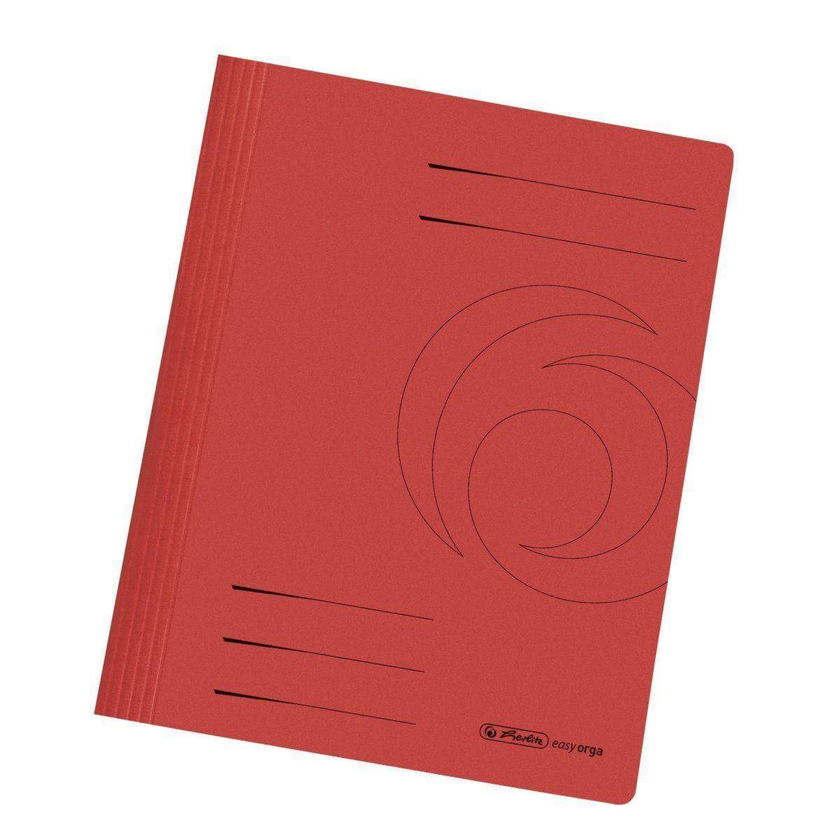 Herlitz Schnellhefter Karton A4 Intensivfarben rot