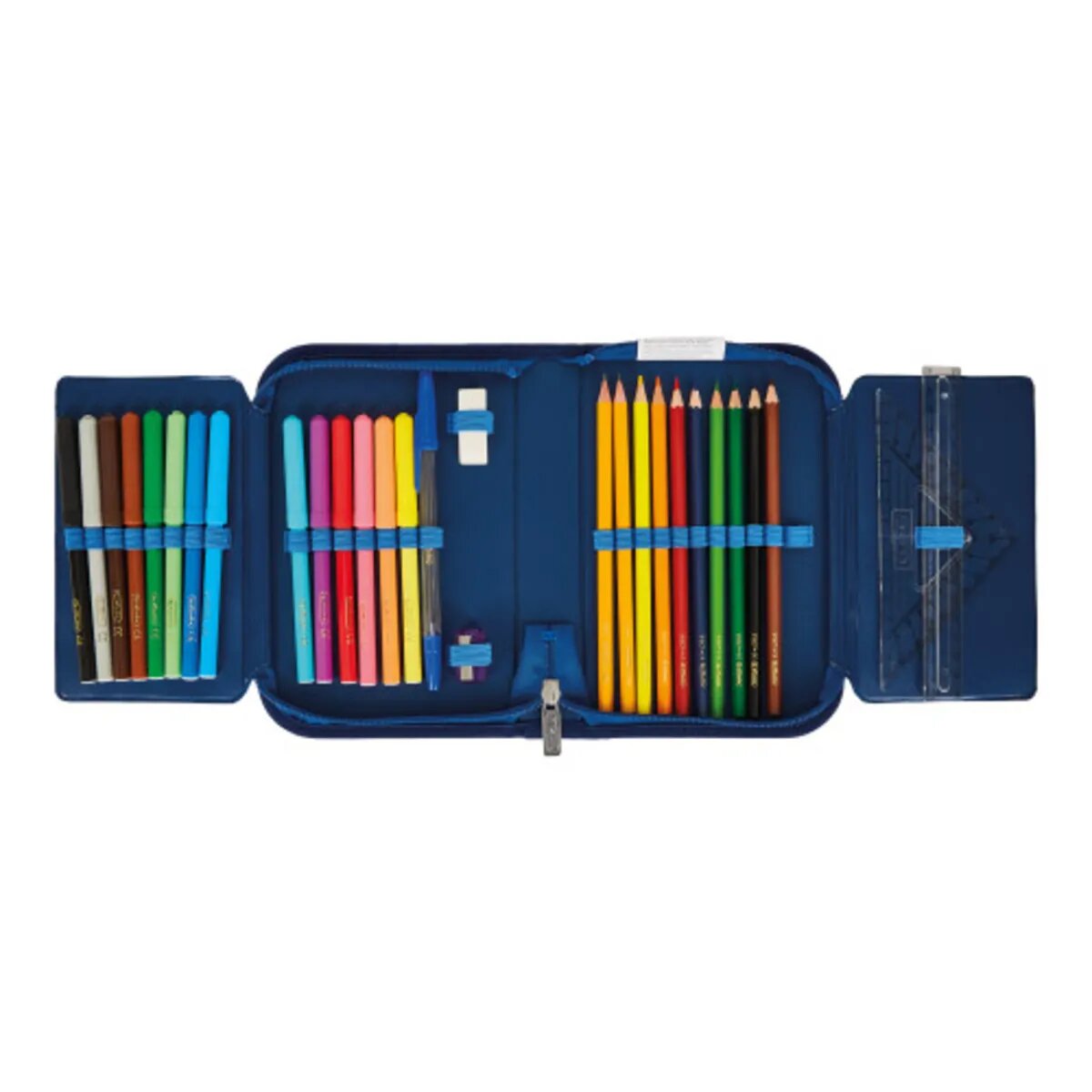 Herlitz Schüleretui Blue Shark, 31-teilig