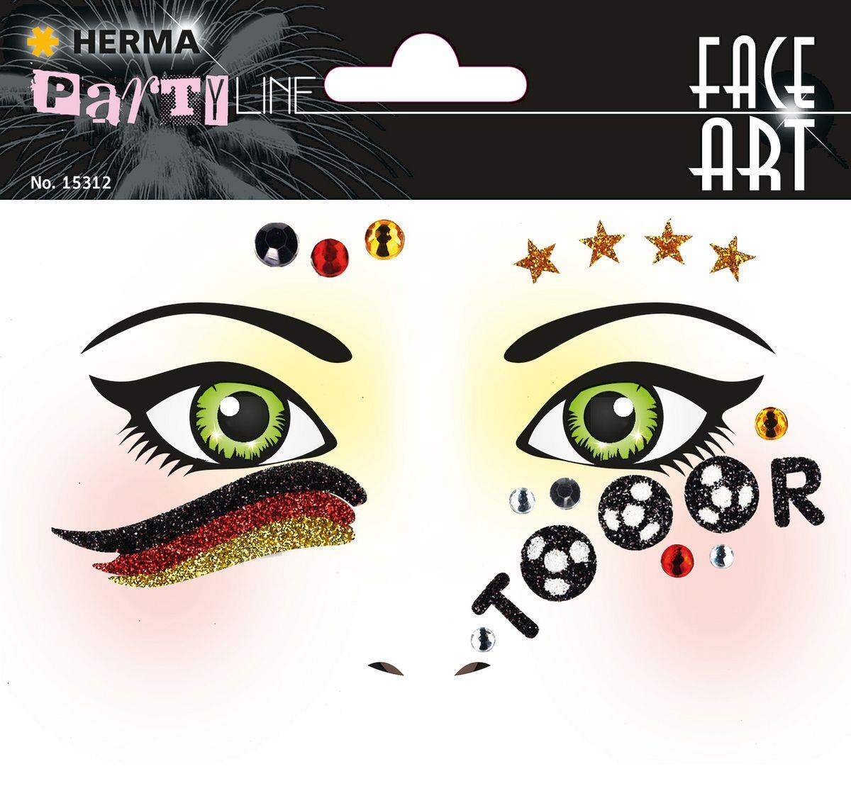 HERMA Face Art Sticker Fußball Deutschland