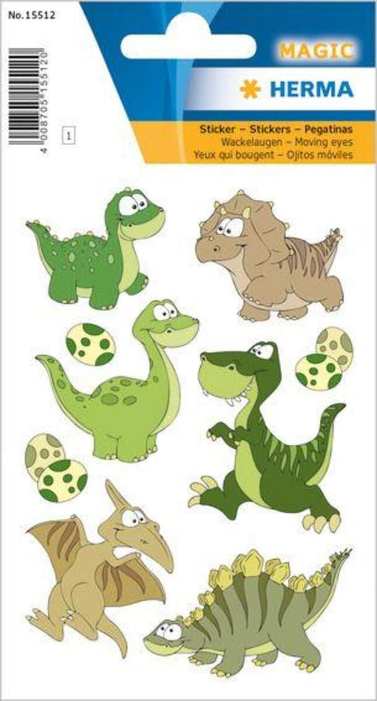 HERMA Magic Sticker Dinokinder Wackelaugen