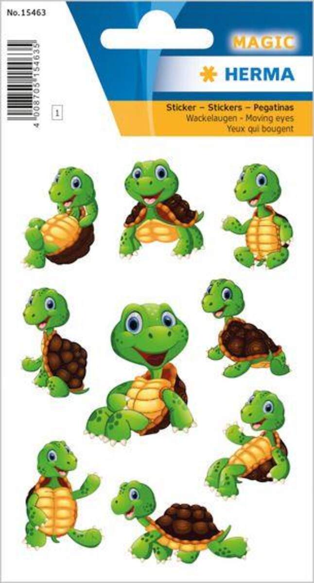 HERMA Magic Sticker Little Turtle Wackelaugen